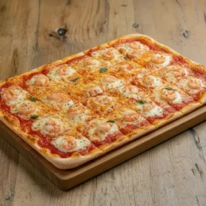 Pizzablech Gamberetti