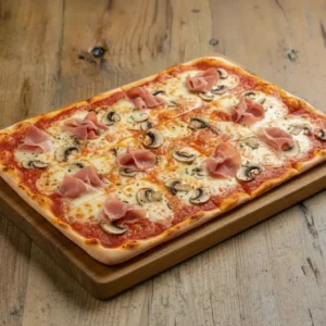 Pizzablech Prosciutto Funghi